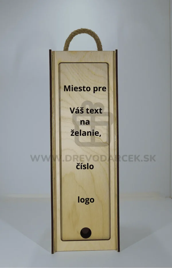 Drevený box na víno - Dizajn na objednávku