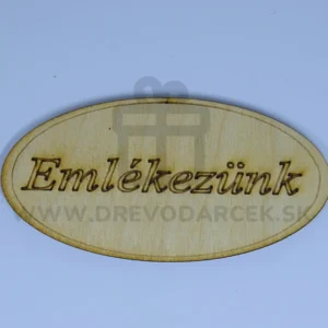 Drevená dekorácia na dušičky Vajičko Emlekezunk