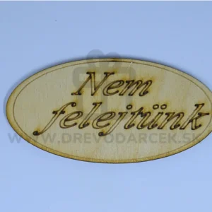 Drevená dekorácia na dušičky Vajičko Nemfelejtunk