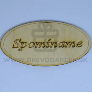 Drevená dekorácia na dušičky Vajičko Spomíname