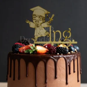 Drevený zápich promócie Chlapček Ing.1