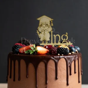 Drevený zápich promócie Dievčatko Ing.1