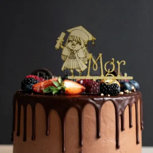 Drevený zápich promócie Dievčatko Mgr.1